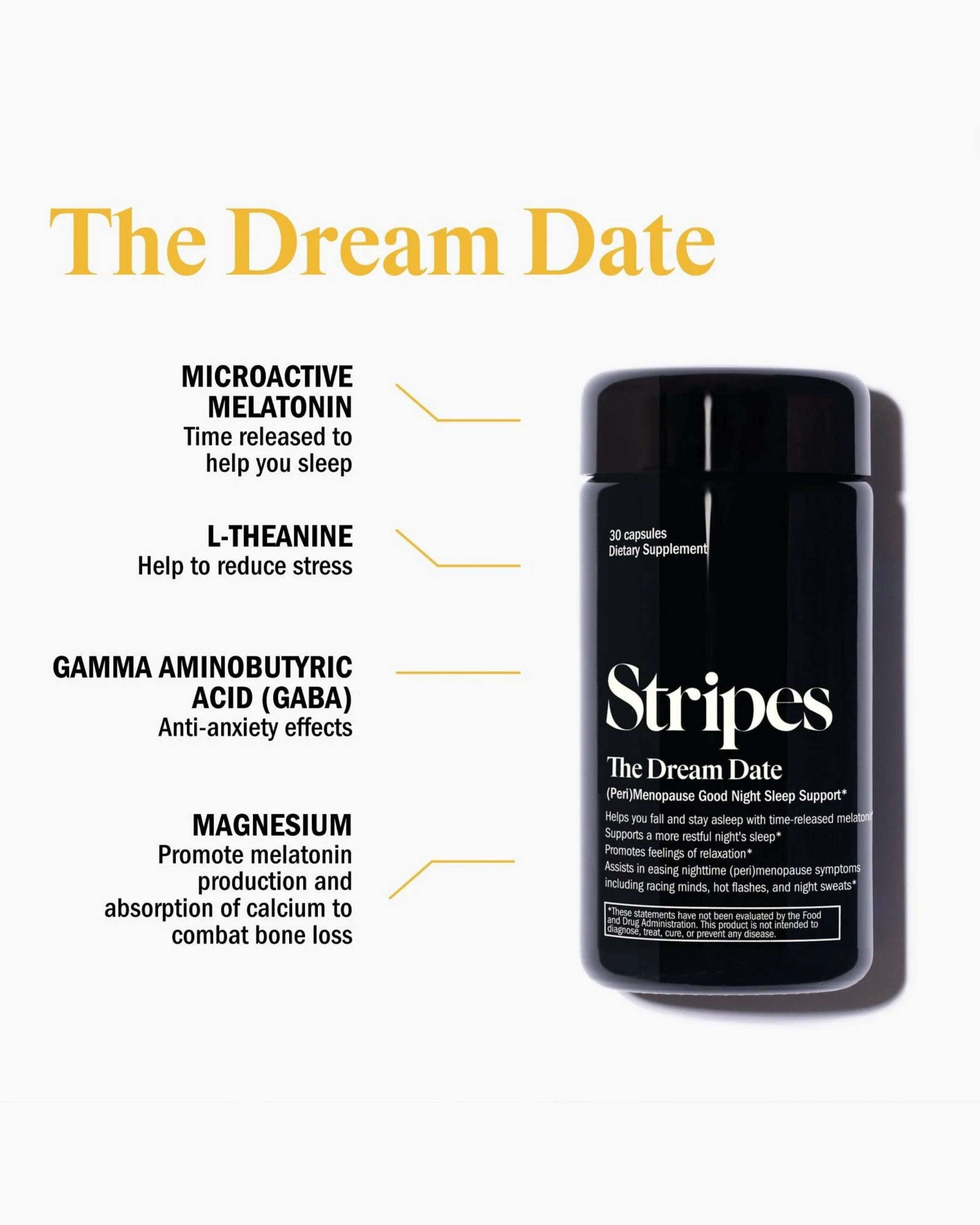 The Dream Date: Good Night Sleep Support Supplement